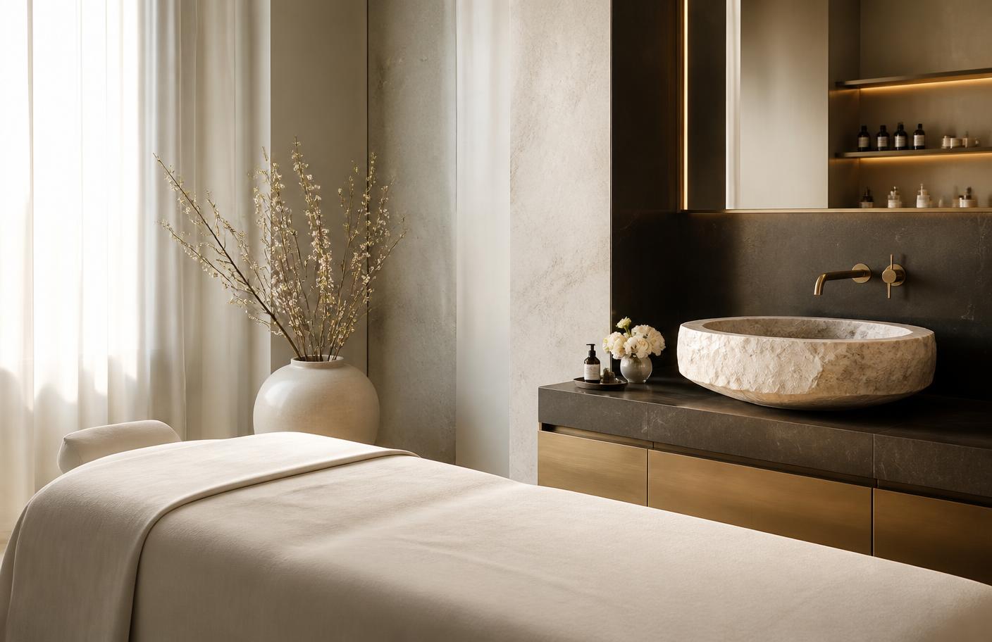 Luxe Beauty Studio website concept by Prestige Web Designs